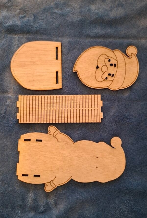 Set van kerstman met sneeuwman