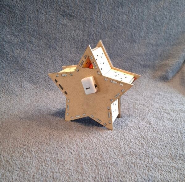 Kerstster met verlichting groen